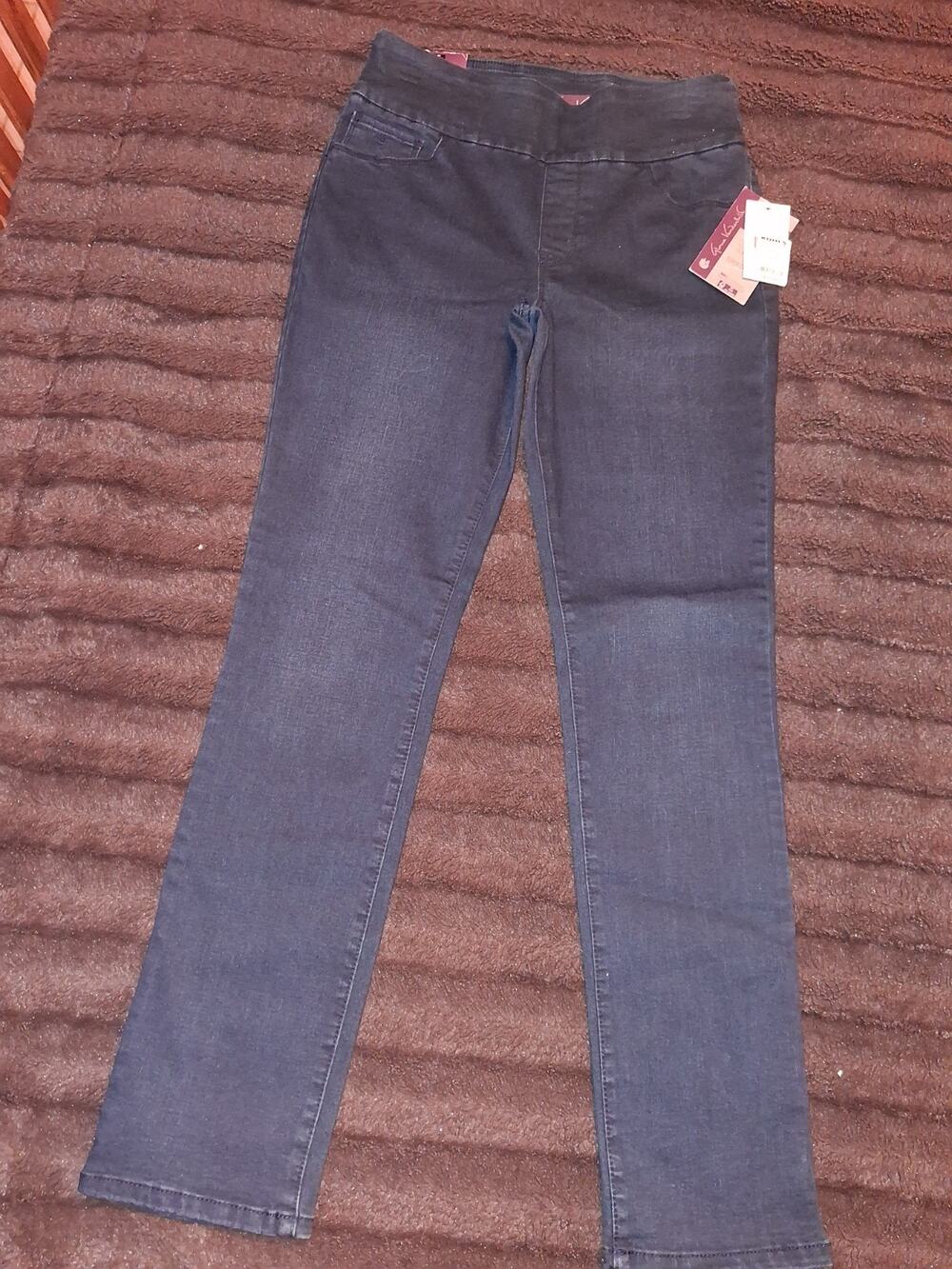Gloria Vanderbilt Women's Blue Amanda High Waist Tapered Leg Jeans Pants Size 6